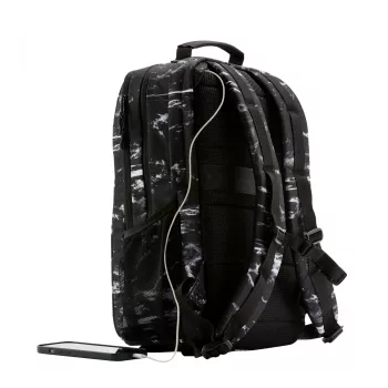 Mochila de lazer HP Campus XL Marble Stone mochila preto cinzento