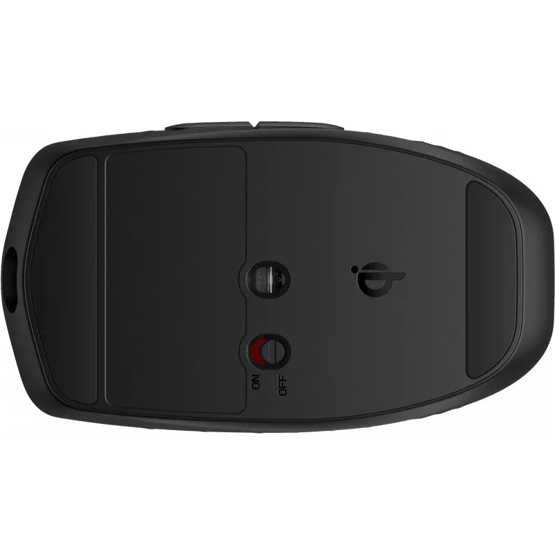 Rato sem fios recarregável HP 695, ambidestro, Bluetooth, 4000 DPI, preto