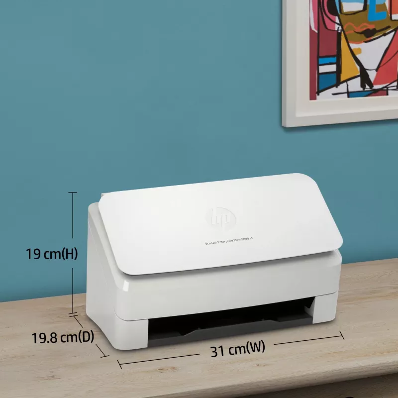 Scanner de alimentação por folhas HP Scanjet Enterprise Flow 5000 s5 600 x 600 DPI A4 branco