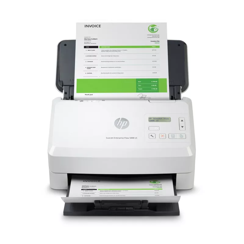 Scanner de alimentação por folhas HP Scanjet Enterprise Flow 5000 s5 600 x 600 DPI A4 branco