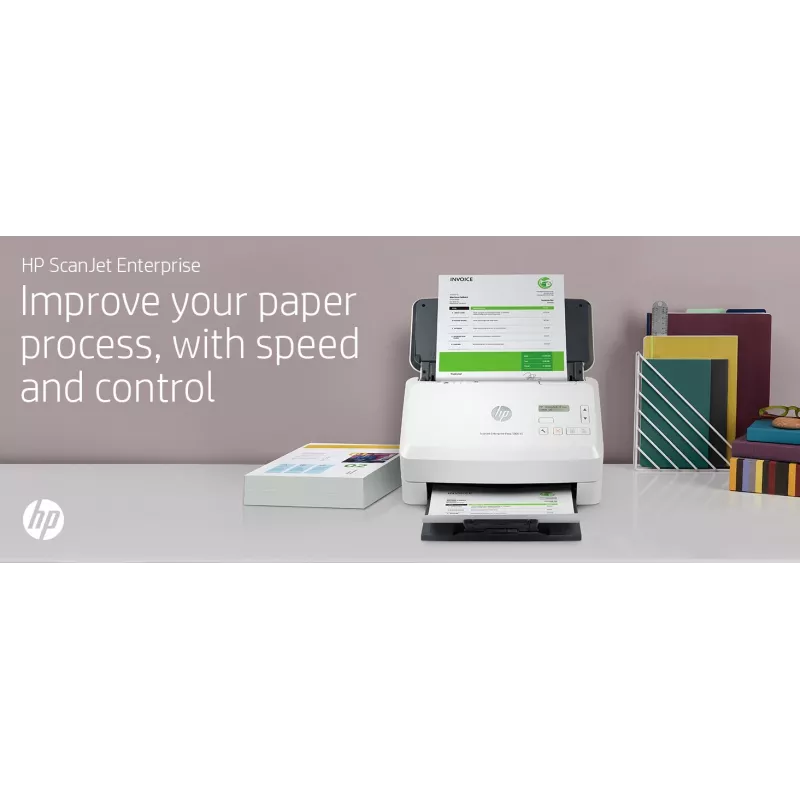 Scanner de alimentação por folhas HP Scanjet Enterprise Flow 5000 s5 600 x 600 DPI A4 branco