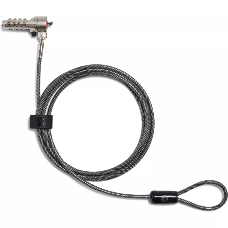 Cadeado de combinação HP Nano 63B28AA aço inoxidável 1,83 m