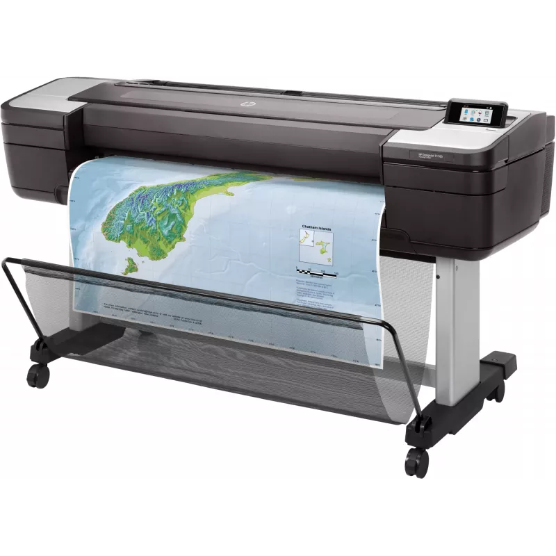 Impressora HP Designjet T1700 44 polegadas, impressão jato de tinta térmico, 2400 x 1200 DPI, HP-GL/2, TIFF, JPEG, CALS G4, URF, ciano, preto fotográfico, preto mate, magenta, amarelo, 2400 x 1200 DPI, 116 páginas por hora