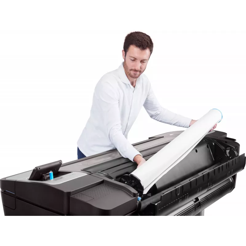 Impressora HP Designjet T1700 44 polegadas, impressão jato de tinta térmico, 2400 x 1200 DPI, HP-GL/2, TIFF, JPEG, CALS G4, URF, ciano, preto fotográfico, preto mate, magenta, amarelo, 2400 x 1200 DPI, 116 páginas por hora