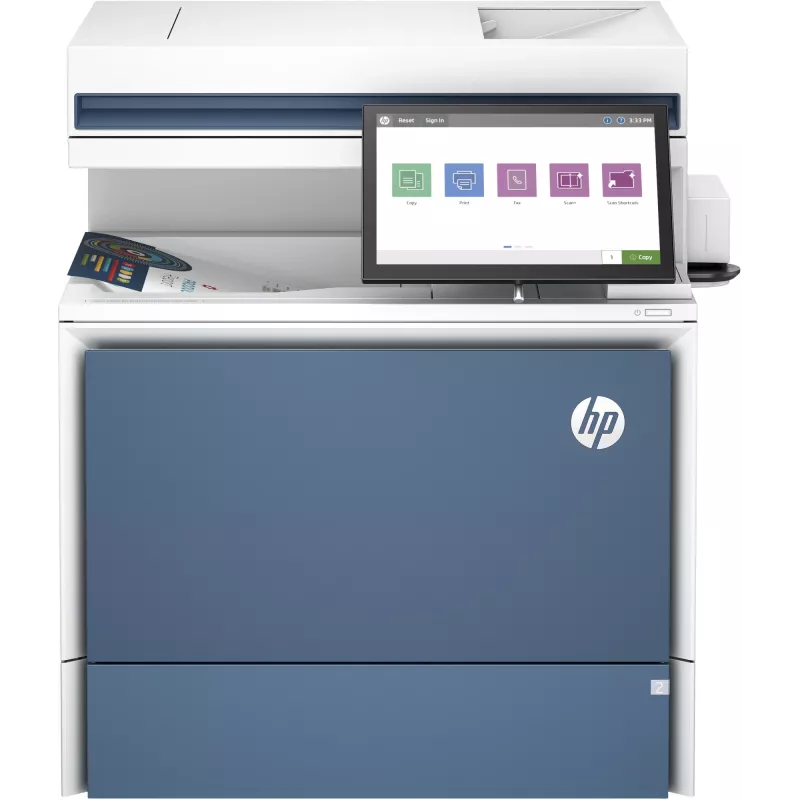 Impressora HP Color LaserJet Enterprise Flow MFP 5800zf, laser, impressão a cores, 1200 x 1200 DPI, A4, impressão direta, branco