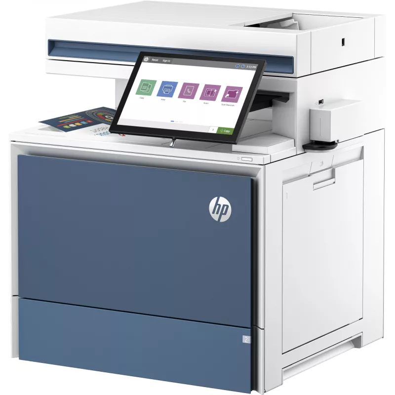 Impressora HP Color LaserJet Enterprise Flow MFP 5800zf, laser, impressão a cores, 1200 x 1200 DPI, A4, impressão direta, branco