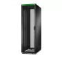 APC Easy Rack, 42U, preto, com teto, rodas, pés, 4 suportes e painéis laterais, sem fundo, 1991 x 600 x 1100 mm (A x L x P)