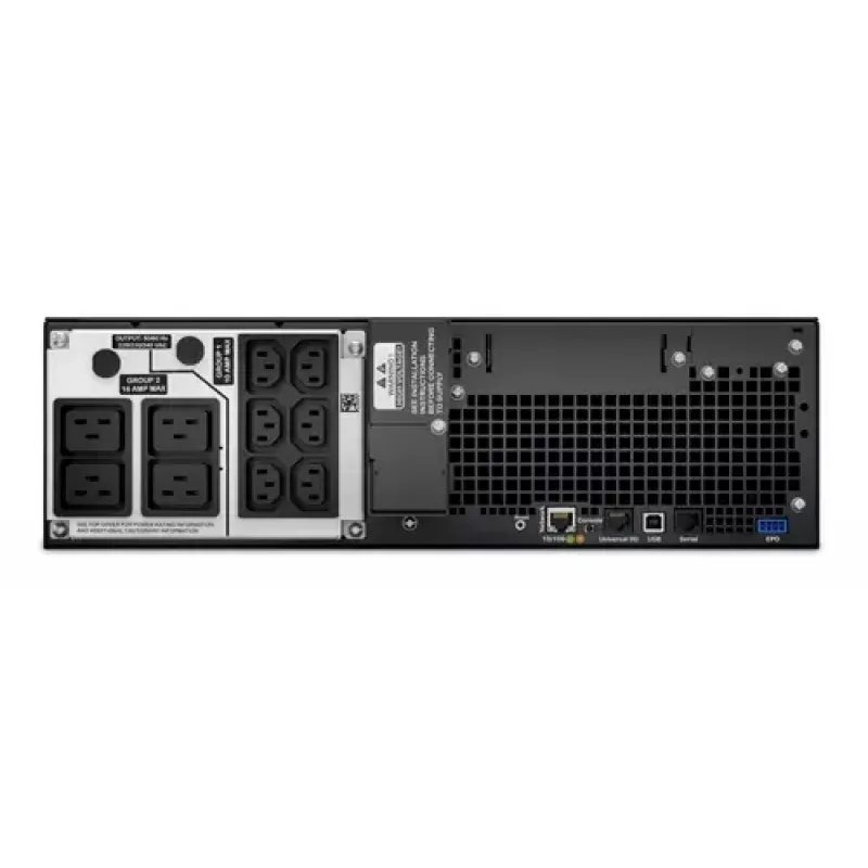 APC Smart-UPS On-Line, 5kVA, Rackmount 3U, 230V, 6x C13+4x C19 saídas IEC, placa de rede, tempo de autonomia alargado, com kit de calhas, 6 anos de garantia