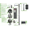 Unidade de distribuição de energia (PDU) APC APDU9959EU3 24 saídas AC 0U Preto