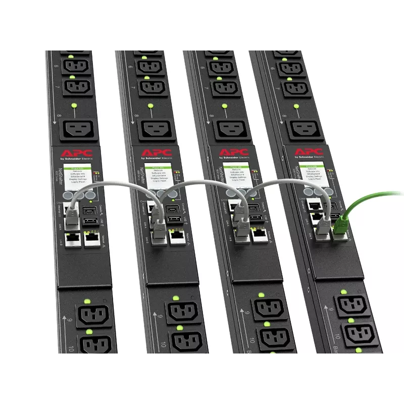 Unidade de distribuição de energia (PDU) APC APDU9959EU3 24 saídas AC 0U Preto