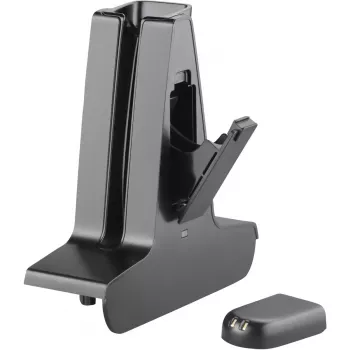 Base de carregamento Deluxe POLY Savi 8245 com bateria Suporte para telefone Preto