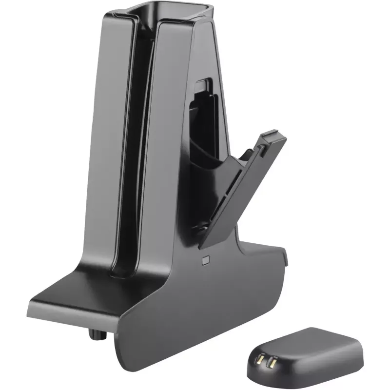 Base de carregamento Deluxe POLY Savi 8245 com bateria Suporte para telefone Preto