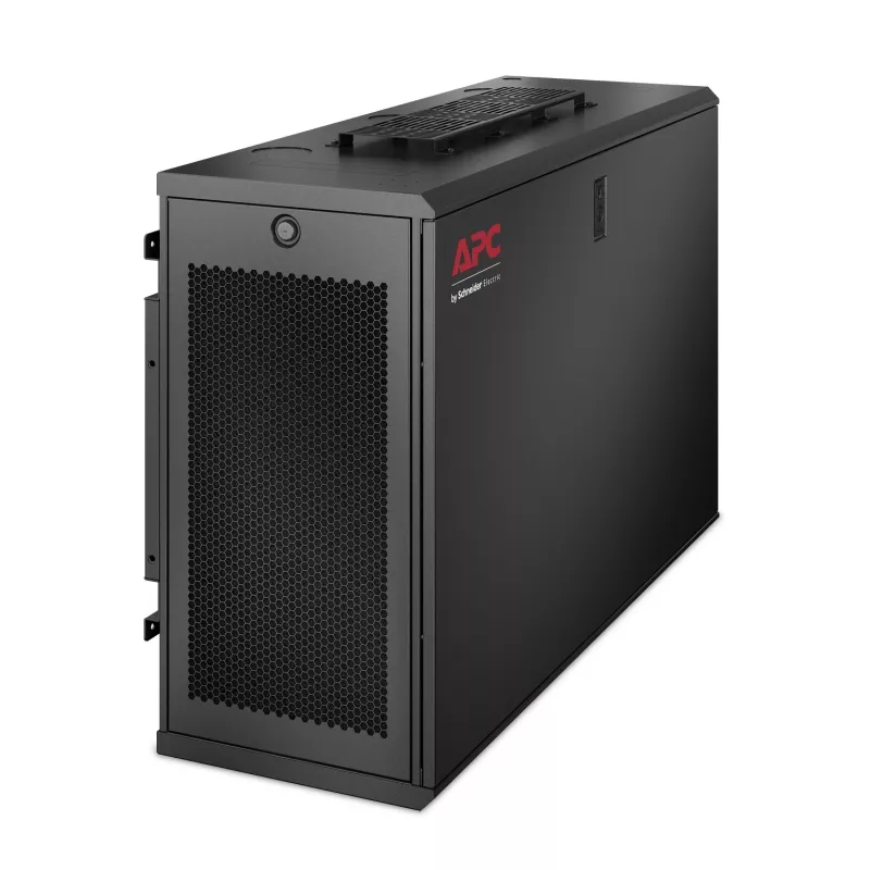 Armário de rack de parede de perfil baixo APC NetShelter 6U 230V profundidade de servidor