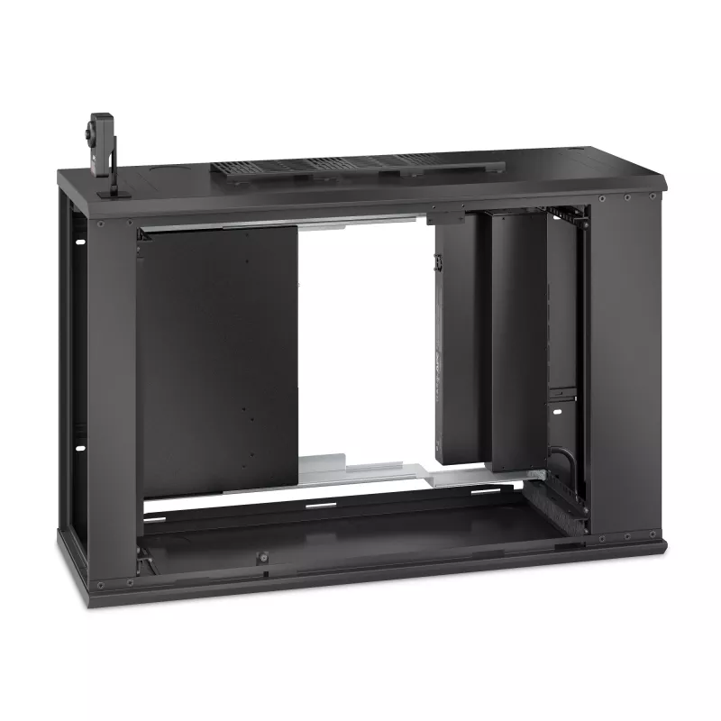 Armário de rack de parede de perfil baixo APC NetShelter 6U 230V profundidade de servidor