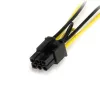 Adaptador de cabo de alimentação StarTech.com SATA de 6 polegadas para placa gráfica PCI Express de 6 pinos