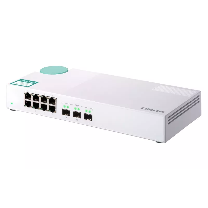 Switch de rede QNAP QSW-308S não gerido Gigabit Ethernet (10/100/1000) branco