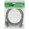 Cabo de alimentação InLine, CEE 7/7 reto / ficha IEC C13 de 3 pinos, preto, 3 m