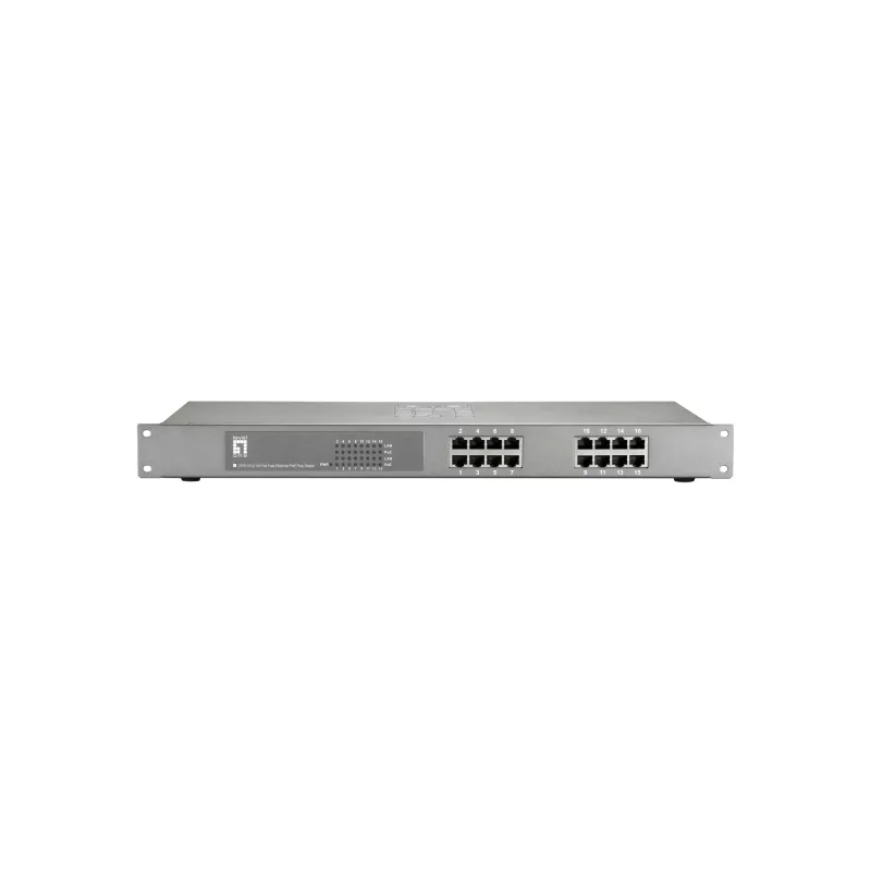 Switch não gerido LevelOne FEP-1612 16 portas Fast Ethernet PoE