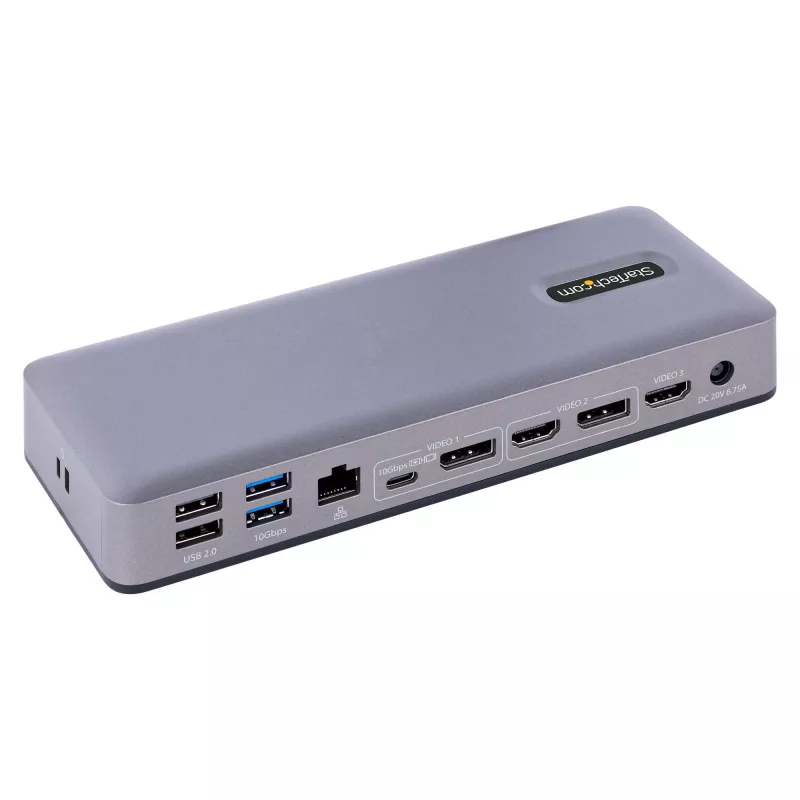 StarTech.com DK31C3MNCRUE dock para portátil/replicador de portas com fios USB 3.2 Gen 2 (3.1 Gen 2) Type-C