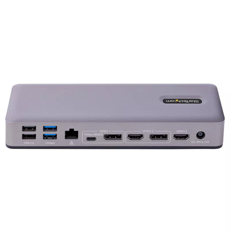 StarTech.com DK31C3MNCRUE dock para portátil/replicador de portas com fios USB 3.2 Gen 2 (3.1 Gen 2) Type-C