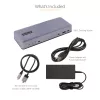 StarTech.com DK31C3MNCRUE dock para portátil/replicador de portas com fios USB 3.2 Gen 2 (3.1 Gen 2) Type-C