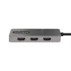StarTech.com hub USB-C MST de 3 portas – adaptador USB Type-C para 3x HDMI multi-monitor para portátil – Triple HDMI até 4K 60Hz com DP 1.4 Alt Mode e DSC – HDR – cabo de 30 cm – apenas Windows