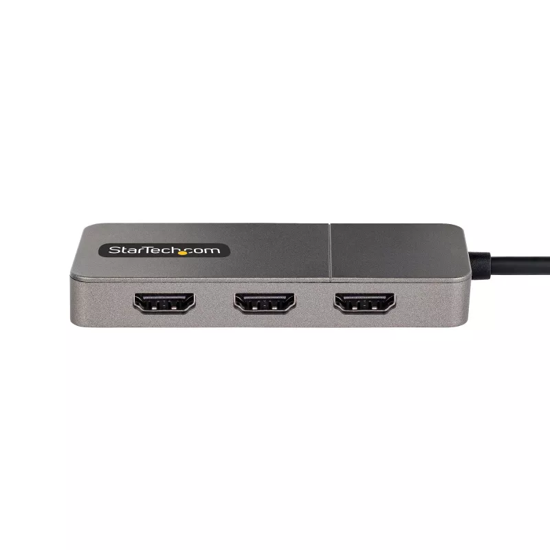 StarTech.com hub USB-C MST de 3 portas – adaptador USB Type-C para 3x HDMI multi-monitor para portátil – Triple HDMI até 4K 60Hz com DP 1.4 Alt Mode e DSC – HDR – cabo de 30 cm – apenas Windows