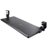 StarTech.com prateleira para teclado sob a mesa, suporte ergonómico de teclado com fixação, até 12 kg, prateleira retrátil para teclado e rato com grampos em C, prateleira de teclado com altura ajustável (100/120/140 mm)