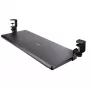 StarTech.com prateleira para teclado sob a mesa, suporte ergonómico de teclado com fixação, até 12 kg, prateleira retrátil para teclado e rato com grampos em C, prateleira de teclado com altura ajustável (100/120/140 mm)