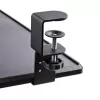 StarTech.com prateleira para teclado sob a mesa, suporte ergonómico de teclado com fixação, até 12 kg, prateleira retrátil para teclado e rato com grampos em C, prateleira de teclado com altura ajustável (100/120/140 mm)