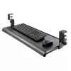 StarTech.com prateleira para teclado sob a mesa, suporte ergonómico de teclado com fixação, até 12 kg, prateleira retrátil para teclado e rato com grampos em C, prateleira de teclado com altura ajustável (100/120/140 mm)
