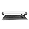 StarTech.com prateleira para teclado sob a mesa, suporte ergonómico de teclado com fixação, até 12 kg, prateleira retrátil para teclado e rato com grampos em C, prateleira de teclado com altura ajustável (100/120/140 mm)