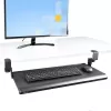 StarTech.com prateleira para teclado sob a mesa, suporte ergonómico de teclado com fixação, até 12 kg, prateleira retrátil para teclado e rato com grampos em C, prateleira de teclado com altura ajustável (100/120/140 mm)