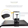 StarTech.com prateleira para teclado sob a mesa, suporte ergonómico de teclado com fixação, até 12 kg, prateleira retrátil para teclado e rato com grampos em C, prateleira de teclado com altura ajustável (100/120/140 mm)