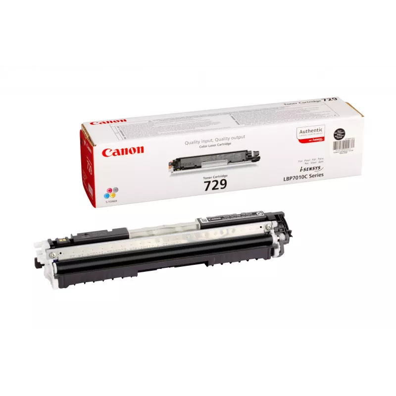 Cartucho de toner Canon 729 BK 1500 páginas preto