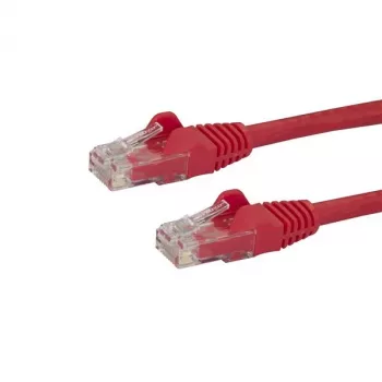 Cabo Ethernet StarTech.com 10 m CAT6 – Red CAT 6 Gigabit Ethernet – 250 MHz 100 W PoE RJ45 UTP cabo de rede/patch, proteção do encaixe com alívio de tensão, testado individualmente