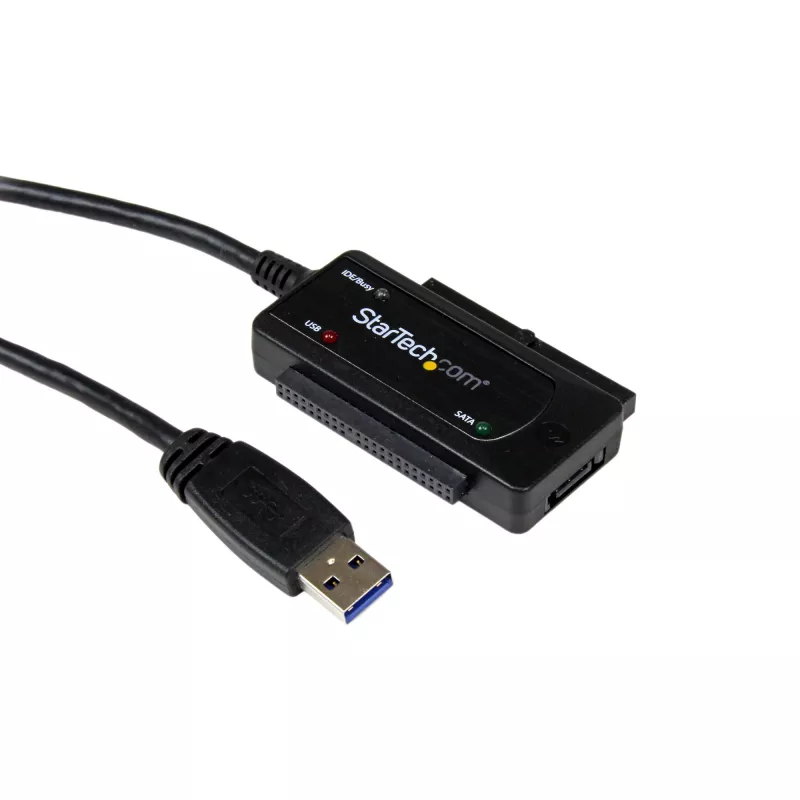 Cabo SATA para USB StarTech.com – USB 3.1 (10 Gbit/s) – UASP, preto, atividade, funcionamento, CE, FCC, ASMedia – ASM1351, 12 V, 0 – 60 °C
