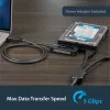 Cabo SATA para USB StarTech.com – USB 3.1 (10 Gbit/s) – UASP, preto, atividade, funcionamento, CE, FCC, ASMedia – ASM1351, 12 V, 0 – 60 °C