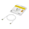 Cabo HDMI 2.0 fino StarTech.com 3ft (1 m), cabo HDMI Premium flexível certificado com Ethernet, UHD 4K 60Hz HDR10, design robusto em tecido de aramida com revestimento TPE, branco