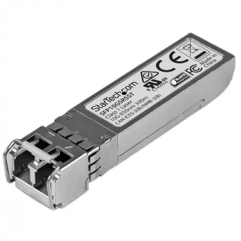 Módulo transceptor SFP+ compatível com Cisco SFP-10G-SR-S StarTech.com - 10GBASE-SR~Módulo SFP+ compatível com Cisco SFP-10G-SR-S - 10GBASE-SR - Transceptor ótico de fibra multimodo MMF 10GbE - 10GE Gigabit Ethernet SFP+ - LC 300m - 850nm - DDM Cisco Firepower, ASR9000, C9300