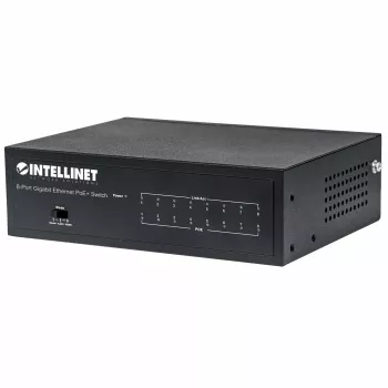 Comutador gerido Intellinet 8 portas Gigabit Ethernet PoE+