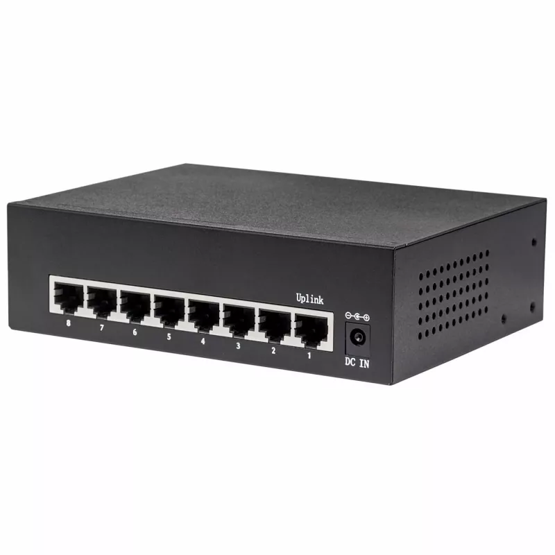 Comutador gerido Intellinet 8 portas Gigabit Ethernet PoE+
