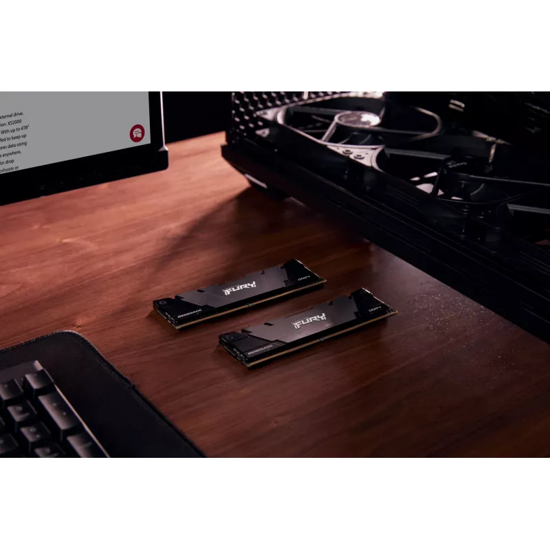 Kingston Technology FURY 16GB 4000MT/s DDR4 CL19 DIMM (Kit de 2) Renegade preto