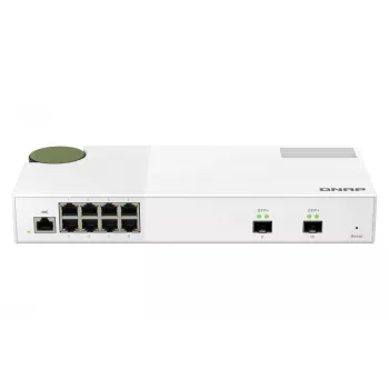 Switch de rede QNAP QSW-M2108-2S Gerido L2 2.5G Ethernet (100/1000/2500) Cinzento