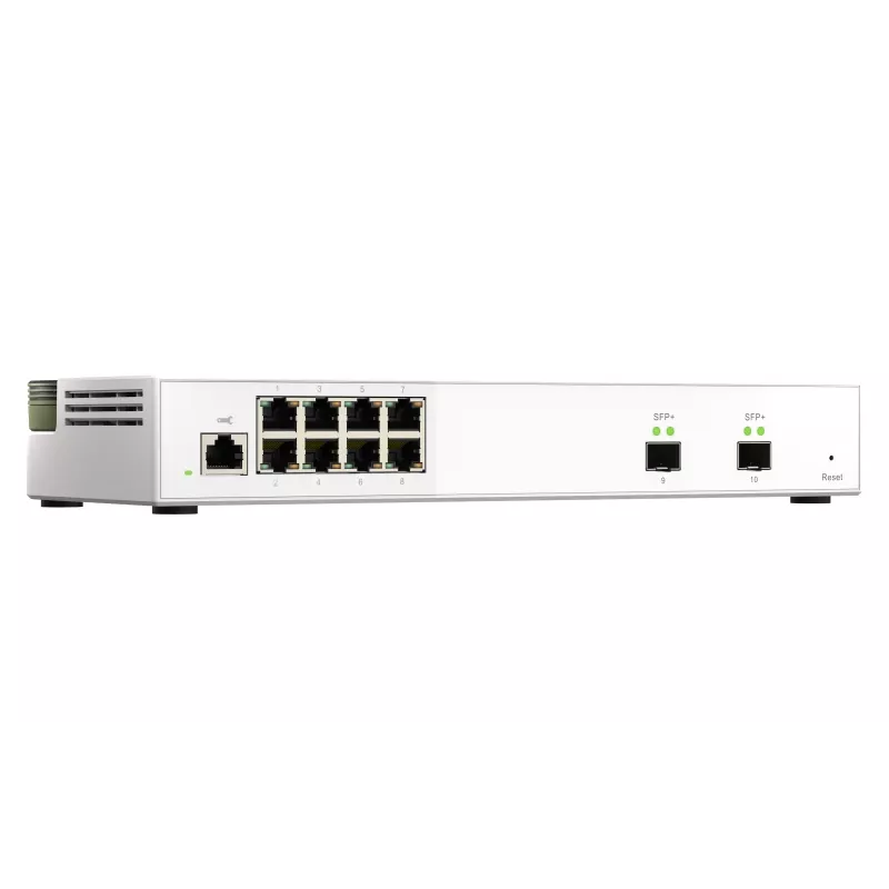 Switch de rede QNAP QSW-M2108-2S Gerido L2 2.5G Ethernet (100/1000/2500) Cinzento