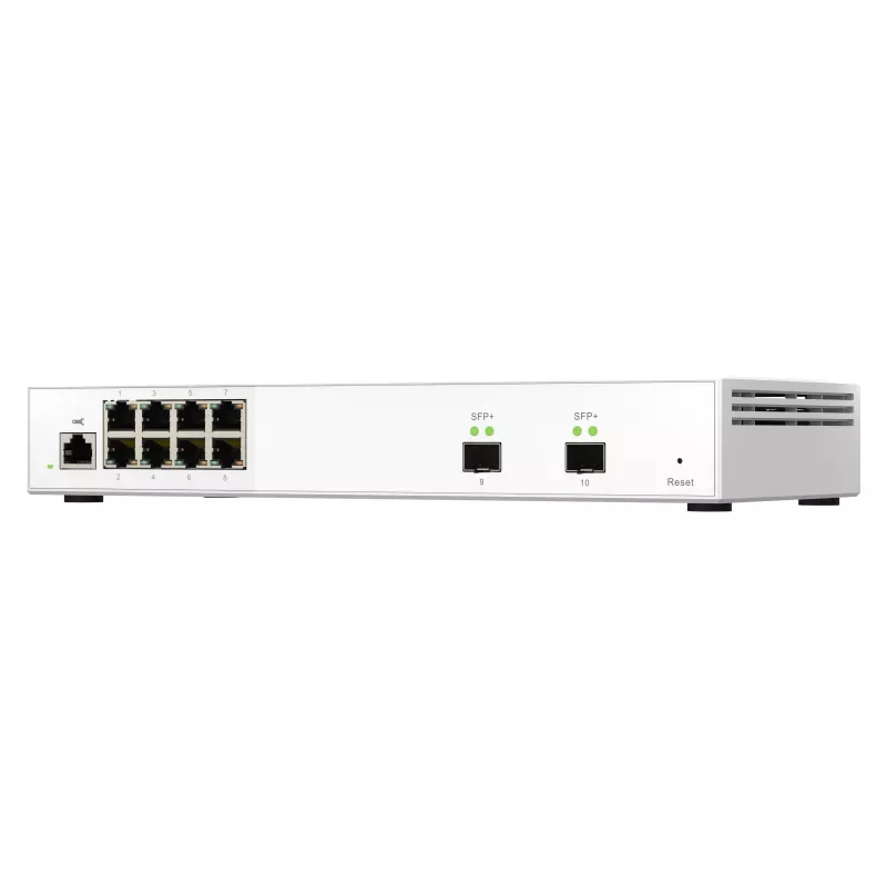 Switch de rede QNAP QSW-M2108-2S Gerido L2 2.5G Ethernet (100/1000/2500) Cinzento