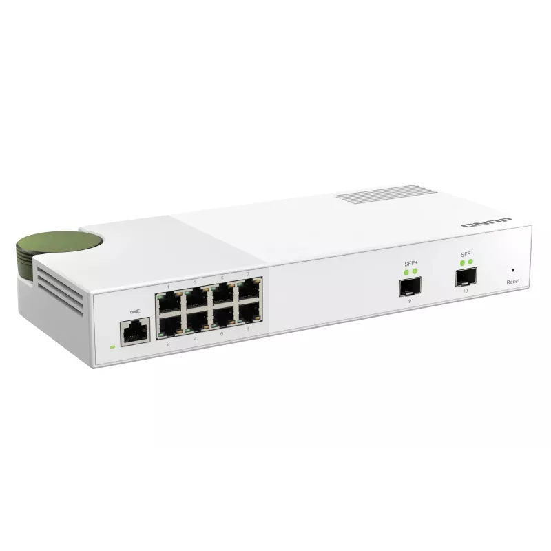 Switch de rede QNAP QSW-M2108-2S Gerido L2 2.5G Ethernet (100/1000/2500) Cinzento