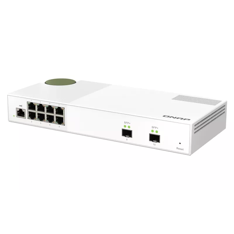 Switch de rede QNAP QSW-M2108-2S Gerido L2 2.5G Ethernet (100/1000/2500) Cinzento