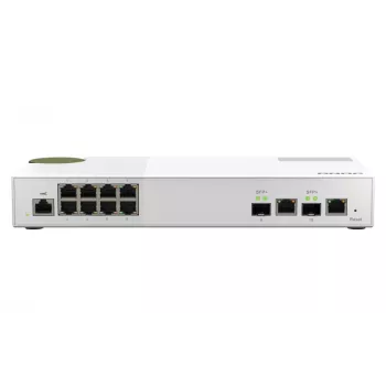 Switch de rede QNAP QSW-M2108-2C Gerido L2 2.5G Ethernet (100/1000/2500) Cinzento, Branco