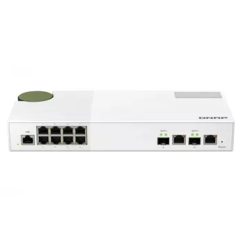 Switch de rede QNAP QSW-M2108-2C Gerido L2 2.5G Ethernet (100/1000/2500) Cinzento, Branco